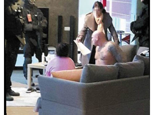 Didžiosios Britanijos policijos nuotr. / Užfiksuotas įtariamojo sulaikymas